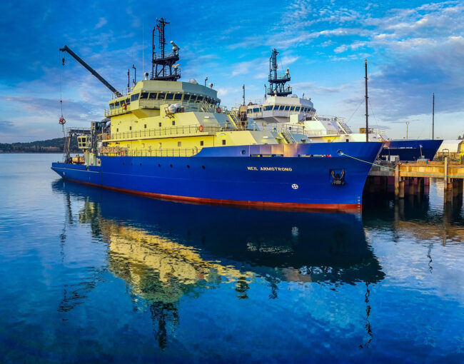 Auxiliary General Oceanographic Research Vessel built by Dakota Creek